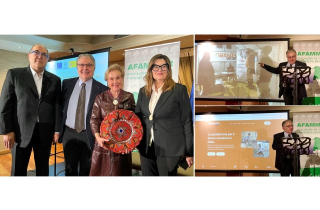 "Migrants.work" presentata anche in Spagna, a Ciudad Real, sede di AFAMMER, da Giorgio D'Antoni (presidente regionale MCL Sicilia)